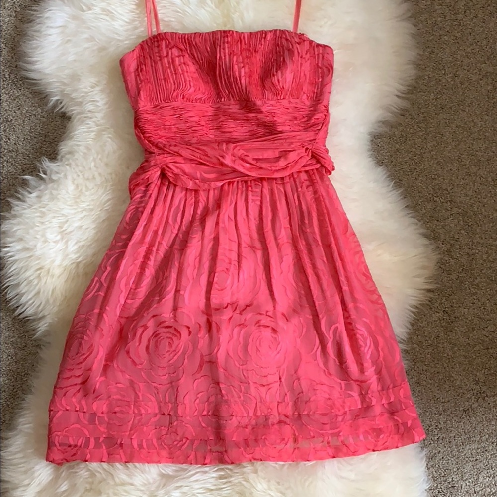BCBG MaxAzria pink cocktail dress